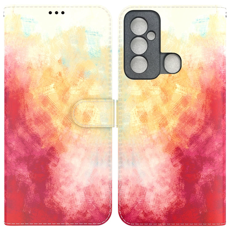 For Tecno Spark 6 GO Watercolor Pattern Horizontal Flip Leather Phone Case