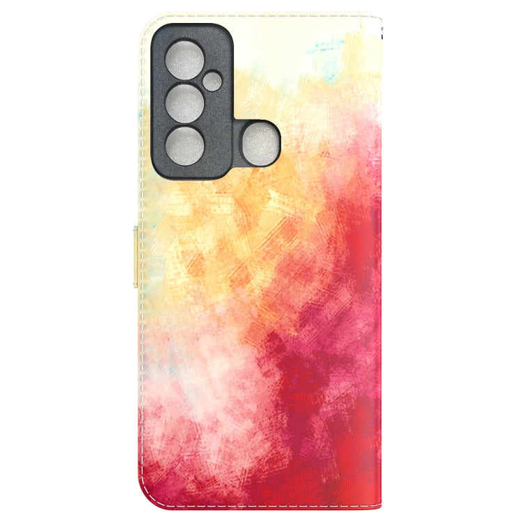 For Tecno Spark 6 GO Watercolor Pattern Horizontal Flip Leather Phone Case