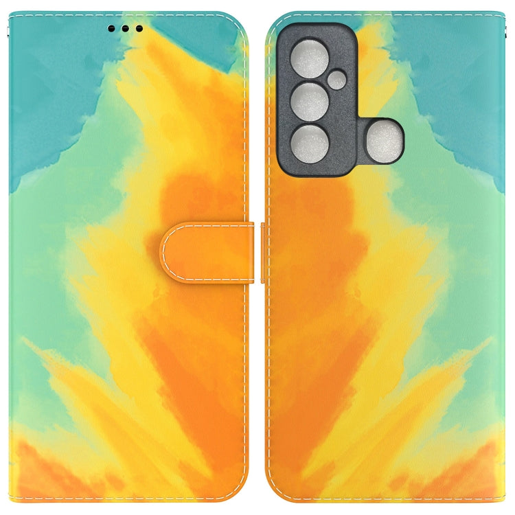 For Tecno Spark 6 GO Watercolor Pattern Horizontal Flip Leather Phone Case