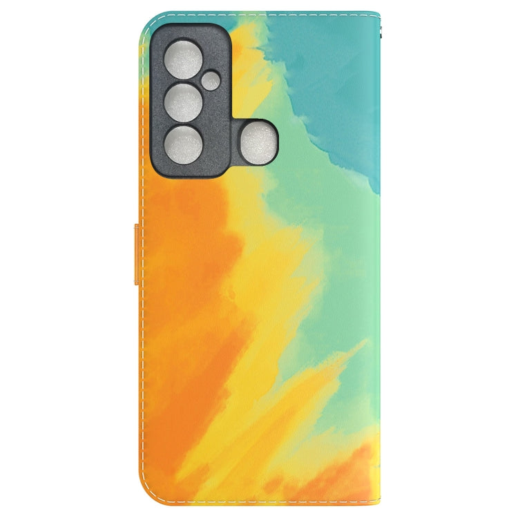 For Tecno Spark 6 GO Watercolor Pattern Horizontal Flip Leather Phone Case