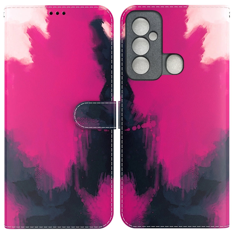 For Tecno Spark 6 GO Watercolor Pattern Horizontal Flip Leather Phone Case
