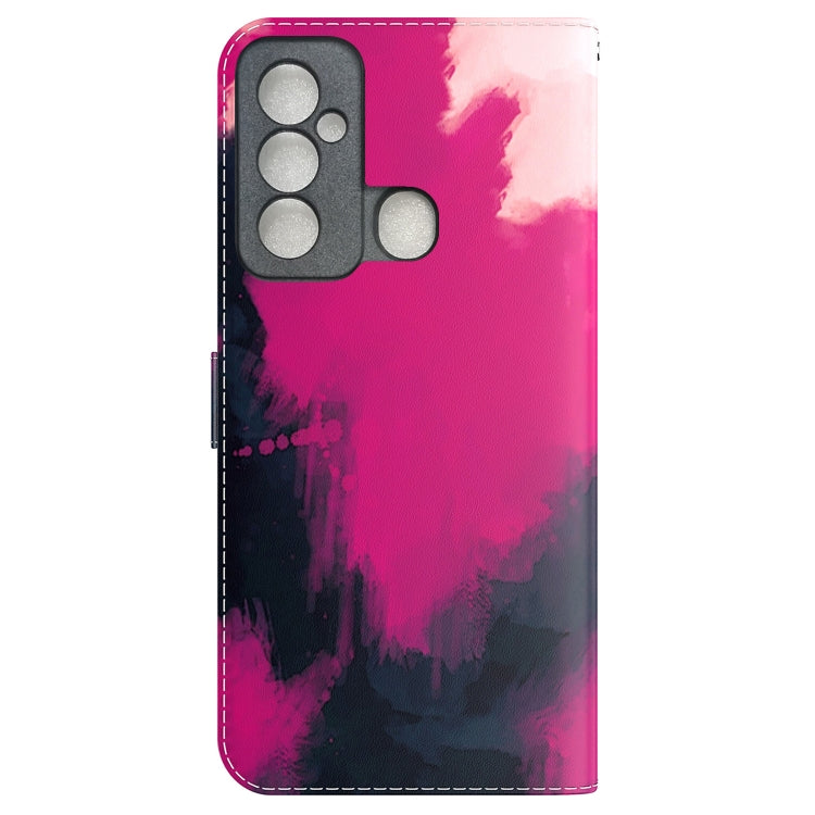 For Tecno Spark 6 GO Watercolor Pattern Horizontal Flip Leather Phone Case