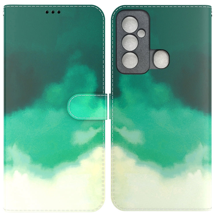 For Tecno Spark 6 GO Watercolor Pattern Horizontal Flip Leather Phone Case
