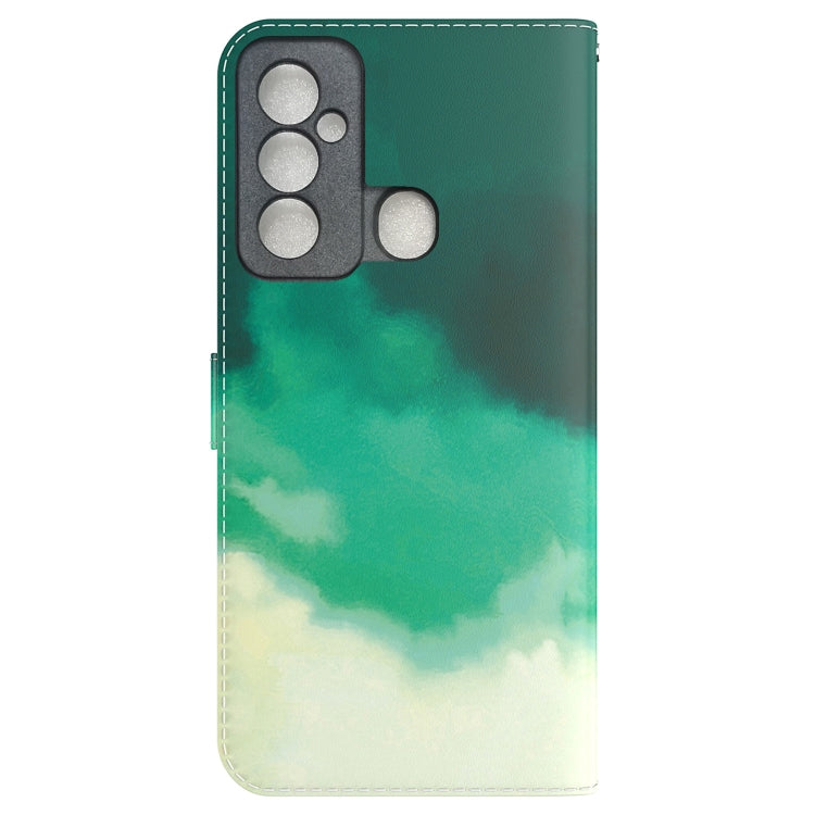 For Tecno Spark 6 GO Watercolor Pattern Horizontal Flip Leather Phone Case