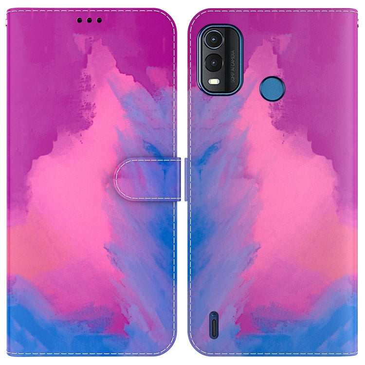 For Nokia G11 Plus Watercolor Pattern Horizontal Flip Leather Phone Case
