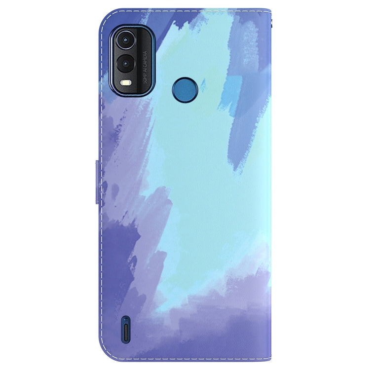 For Nokia G11 Plus Watercolor Pattern Horizontal Flip Leather Phone Case