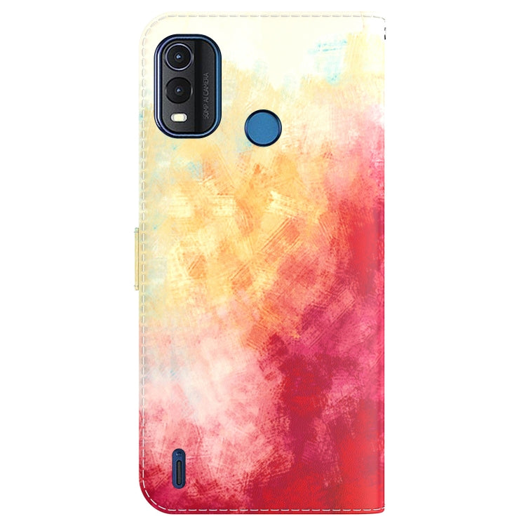 For Nokia G11 Plus Watercolor Pattern Horizontal Flip Leather Phone Case