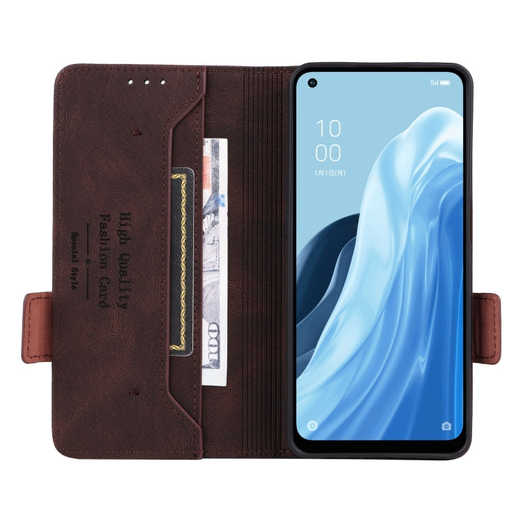For OPPO Reno7 A JPN Magnetic Clasp Flip Leather Phone Case