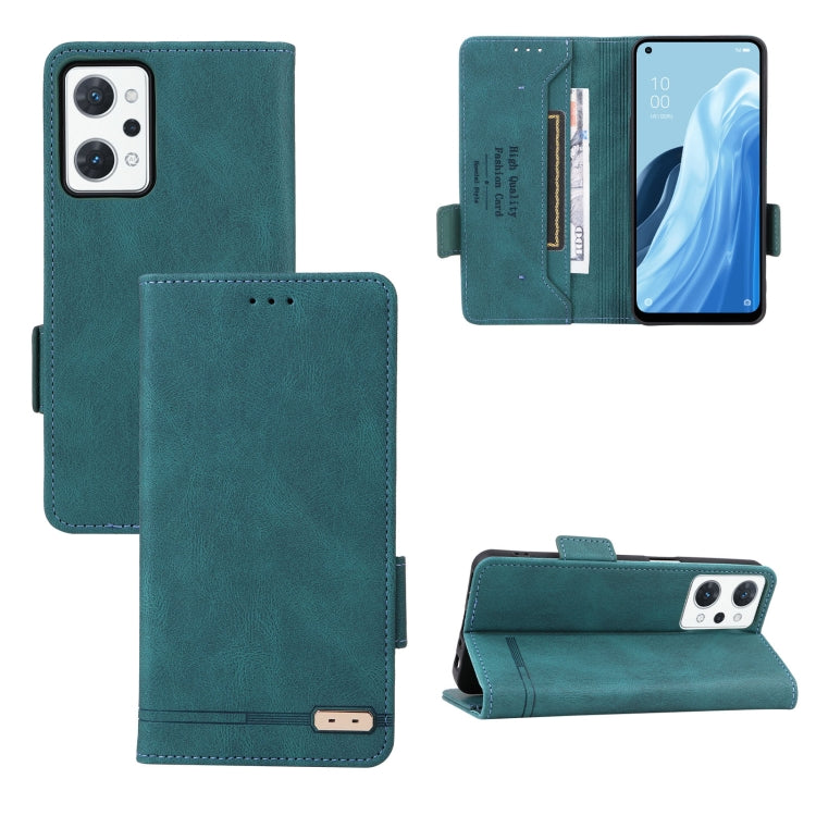 For OPPO Reno7 A JPN Magnetic Clasp Flip Leather Phone Case