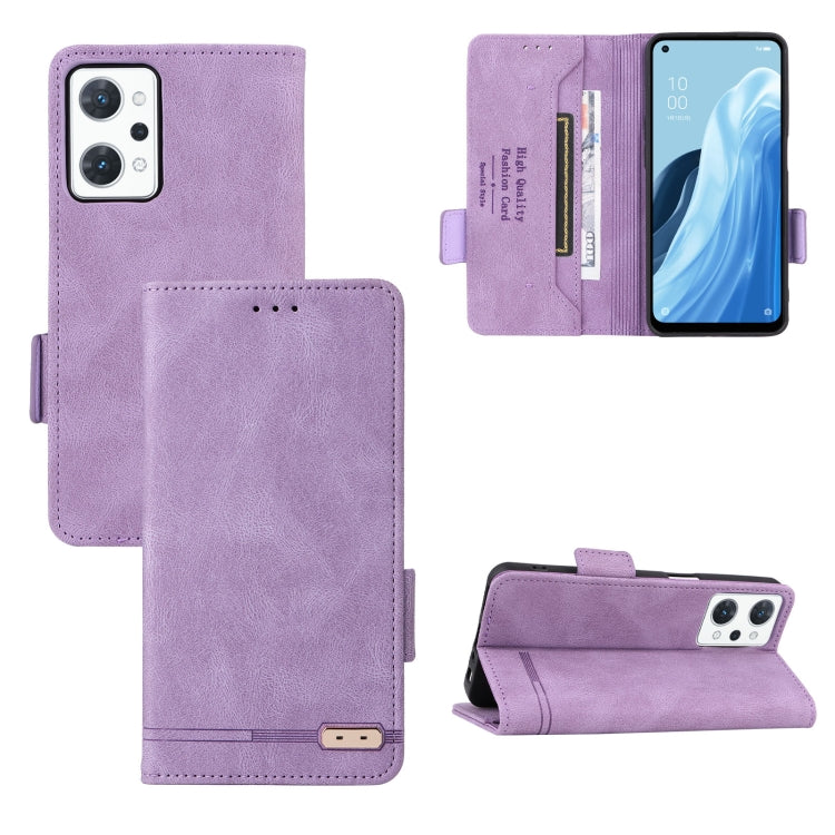 For OPPO Reno7 A JPN Magnetic Clasp Flip Leather Phone Case