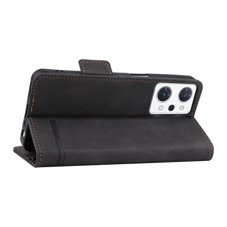 For OPPO Reno7 A JPN Magnetic Clasp Flip Leather Phone Case