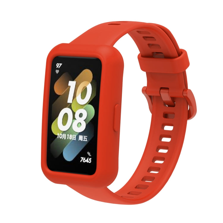 For Huawei Band 7 Silicone Adjustable Elastic Watch Band