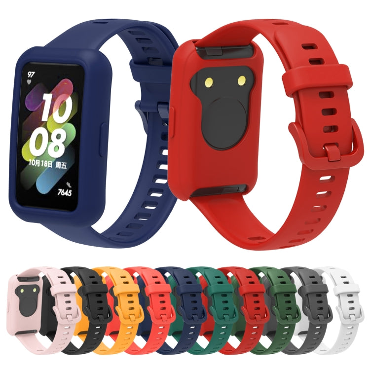 For Huawei Band 7 Silicone Adjustable Elastic Watch Band