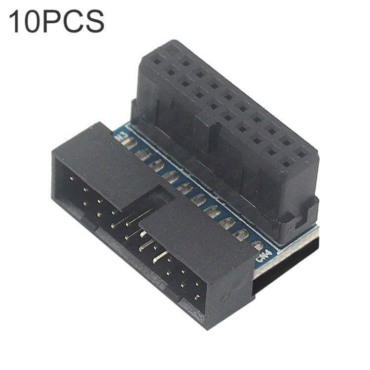10 PCS 3.0 19P 20P Motherboard Male To Female Extension Adapter, Model: PH19B