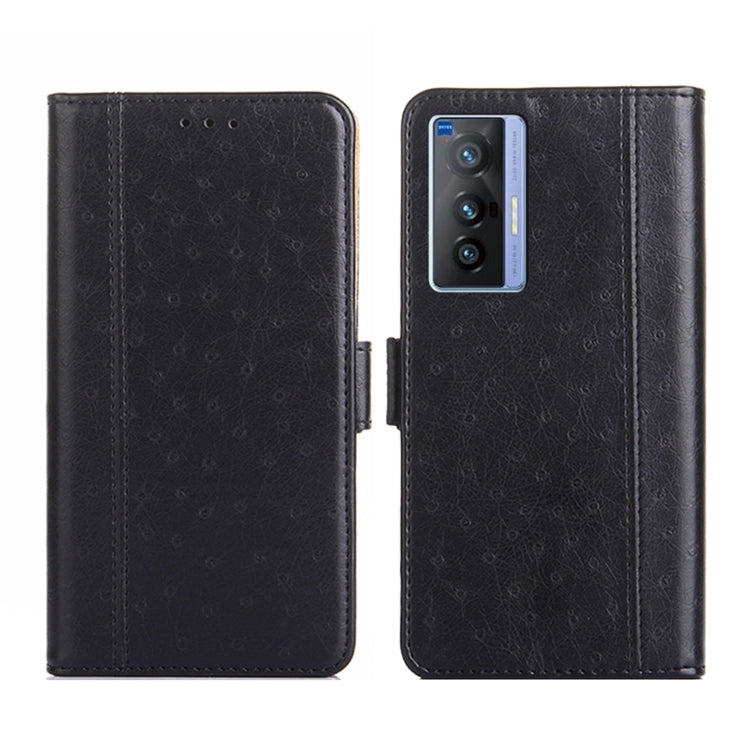 For vivo X70 Ostrich Texture Flip Leather Phone Case