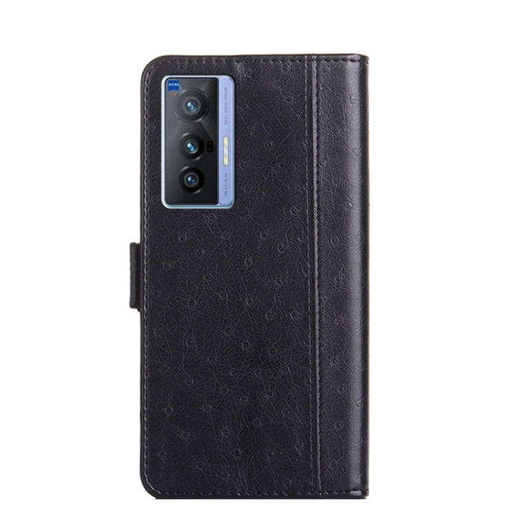 For vivo X70 Ostrich Texture Flip Leather Phone Case