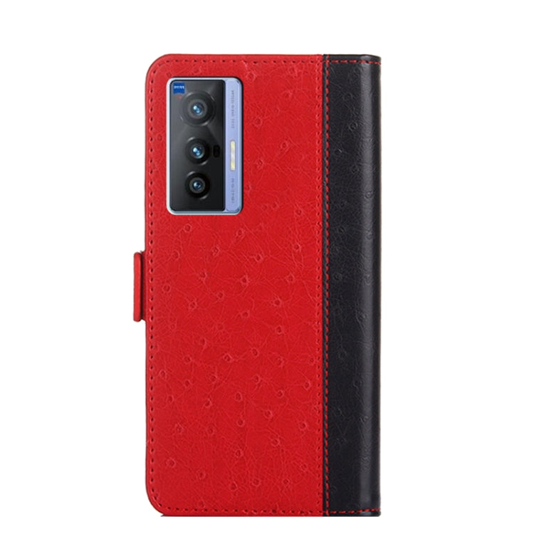 For vivo X70 Ostrich Texture Flip Leather Phone Case
