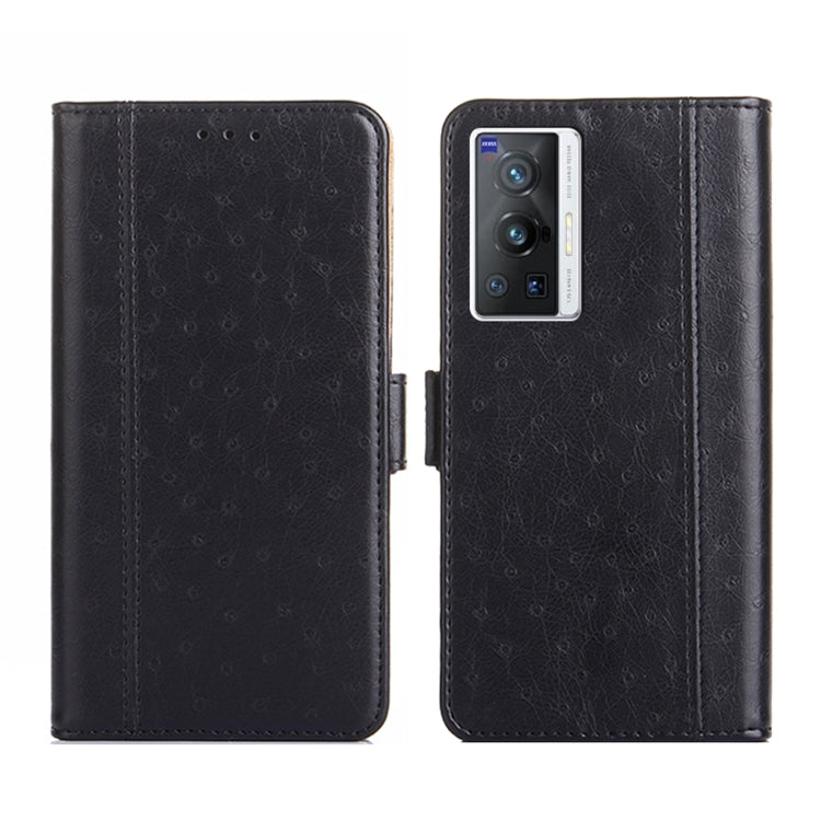 For vivo X70 Pro Ostrich Texture Flip Leather Phone Case