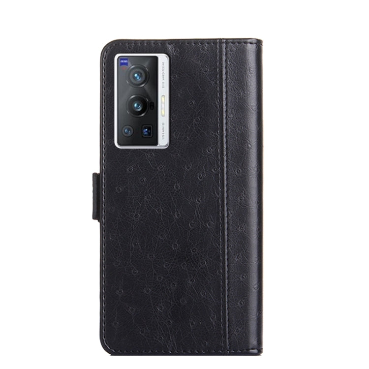 For vivo X70 Pro Ostrich Texture Flip Leather Phone Case