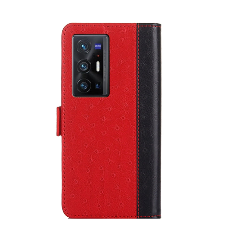 For vivo X70 Pro+ Ostrich Texture Flip Leather Phone Case