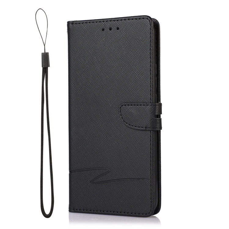 For Huawei Mate 20 lite Cross Texture Horizontal Flip Leather Phone Case