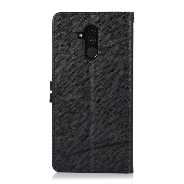 For Huawei Mate 20 lite Cross Texture Horizontal Flip Leather Phone Case