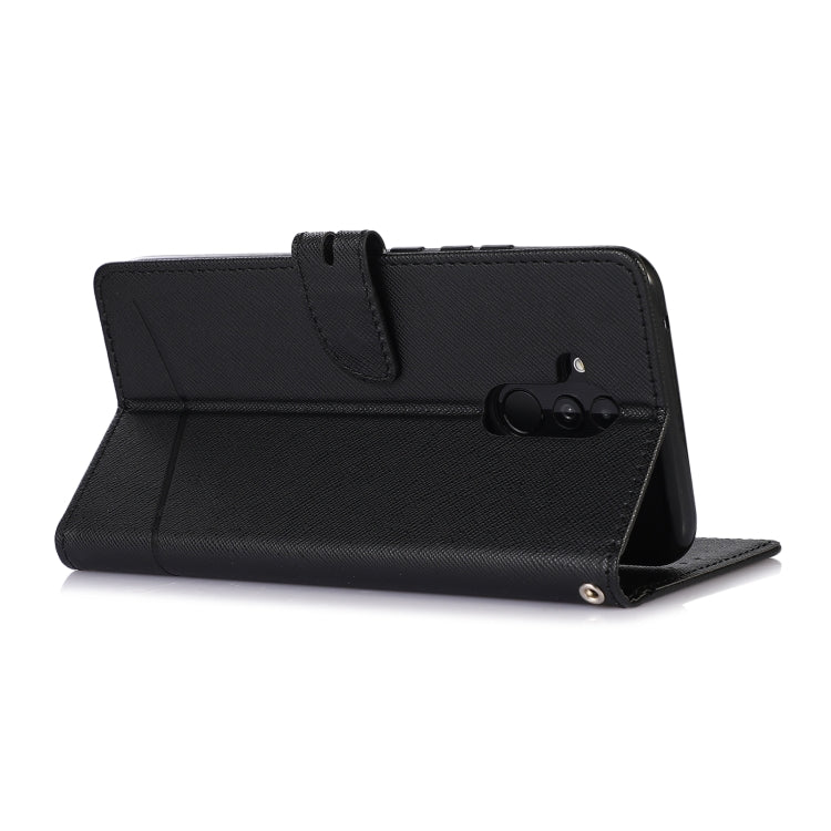 For Huawei Mate 20 lite Cross Texture Horizontal Flip Leather Phone Case
