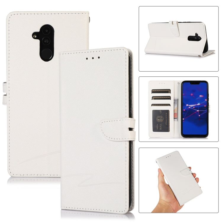 For Huawei Mate 20 lite Cross Texture Horizontal Flip Leather Phone Case