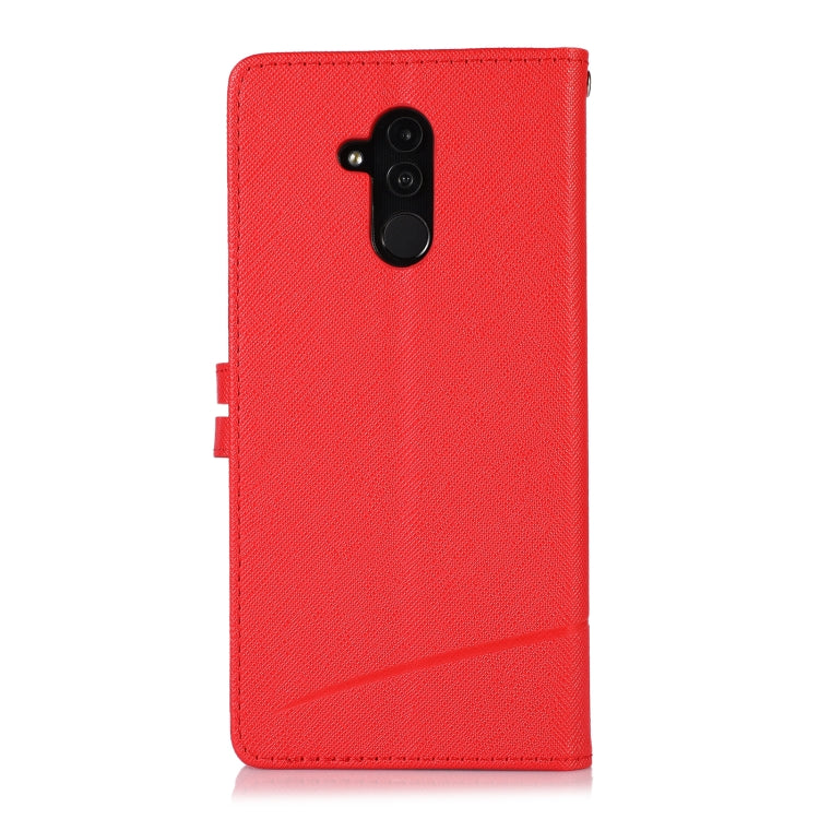 For Huawei Mate 20 lite Cross Texture Horizontal Flip Leather Phone Case