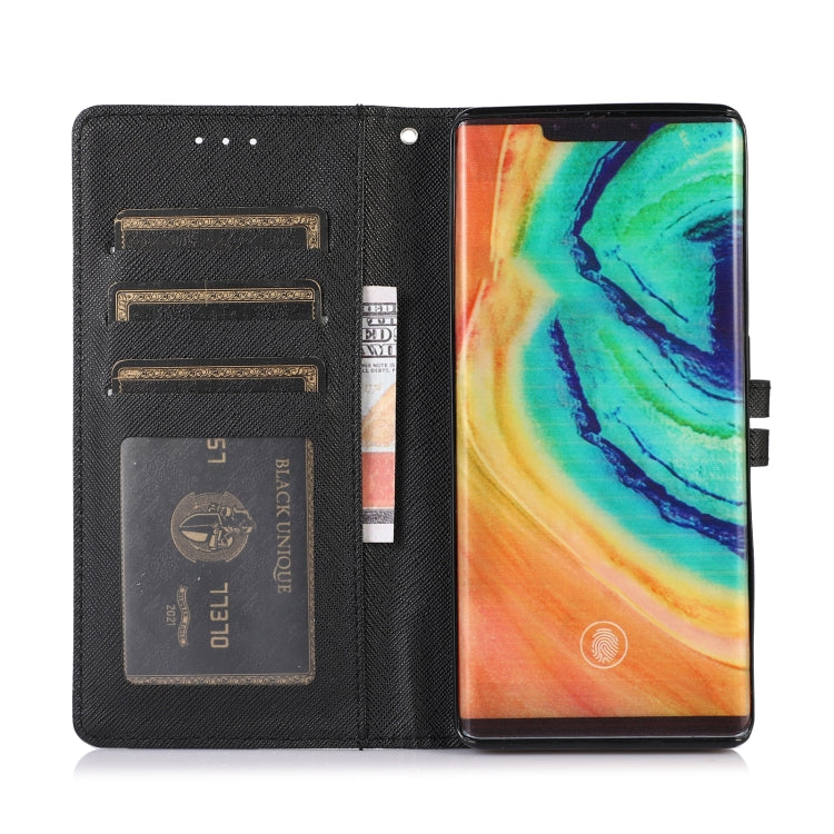 For Huawei Mate 30 Pro Cross Texture Horizontal Flip Leather Phone Case