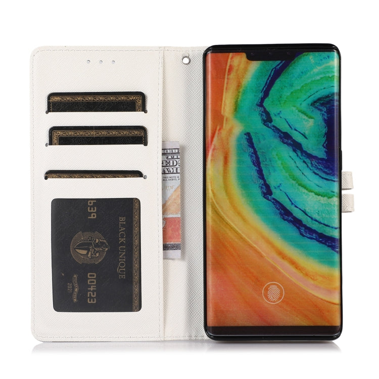 For Huawei Mate 30 Pro Cross Texture Horizontal Flip Leather Phone Case