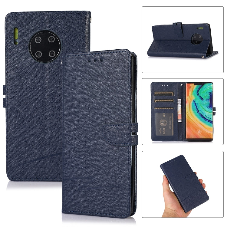 For Huawei Mate 30 Pro Cross Texture Horizontal Flip Leather Phone Case