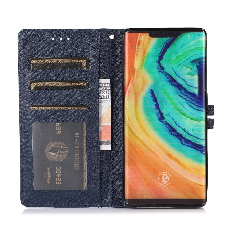 For Huawei Mate 30 Pro Cross Texture Horizontal Flip Leather Phone Case