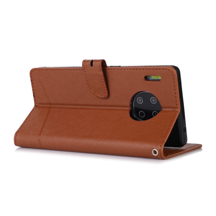 For Huawei Mate 30 Pro Cross Texture Horizontal Flip Leather Phone Case