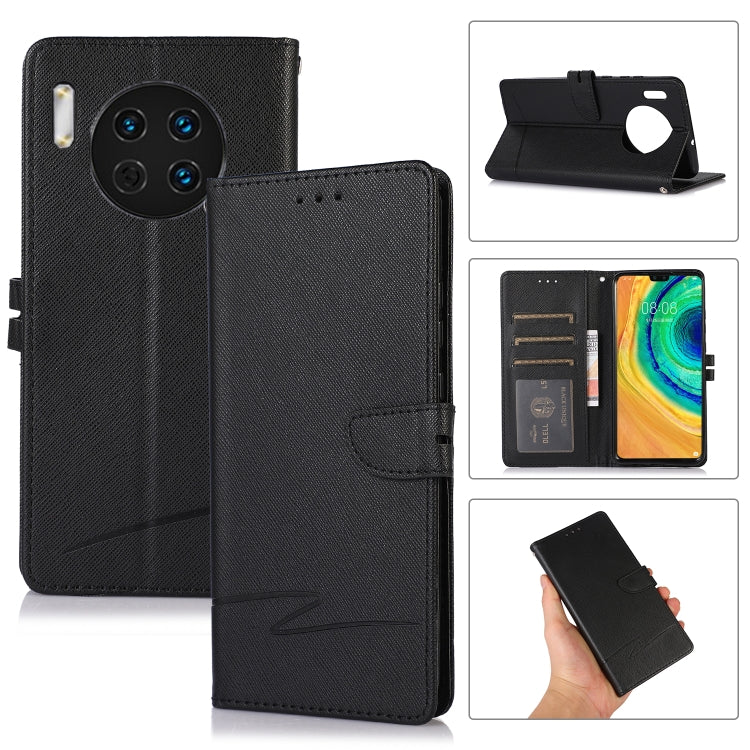 For Huawei Mate 30 Cross Texture Horizontal Flip Leather Phone Case