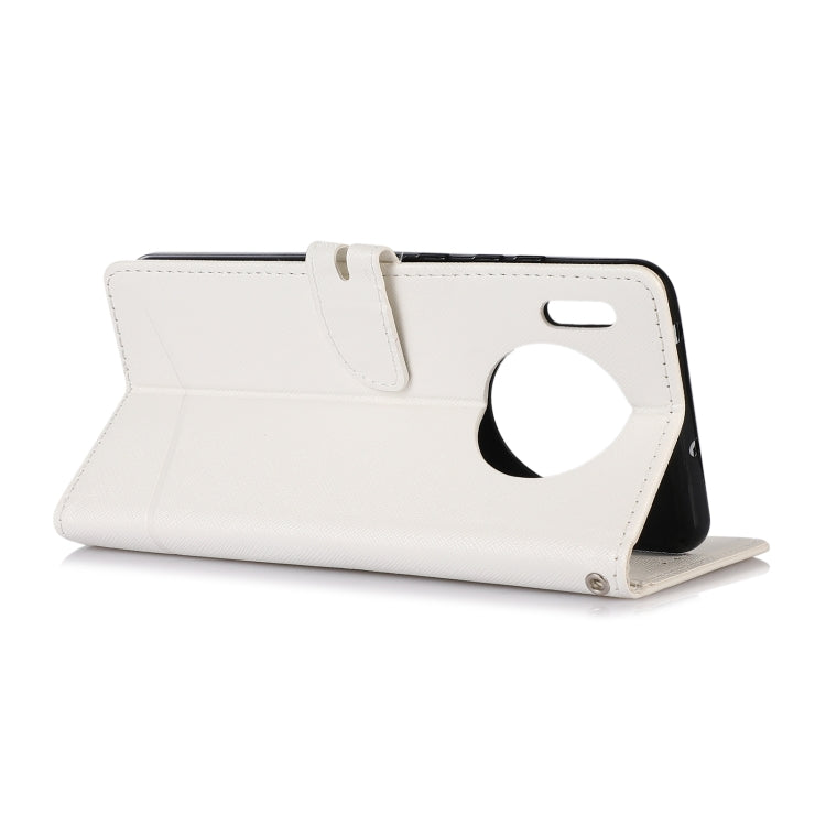 For Huawei Mate 30 Cross Texture Horizontal Flip Leather Phone Case