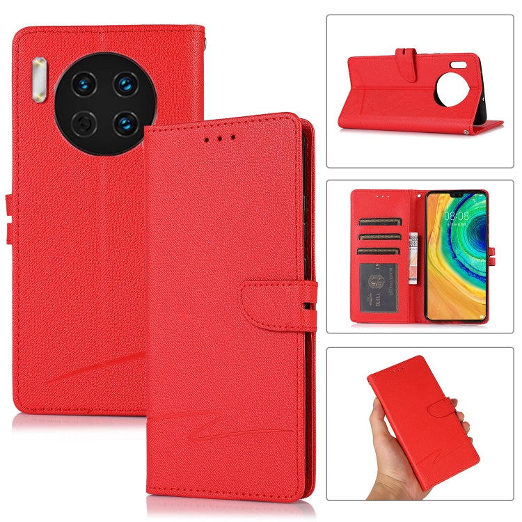 For Huawei Mate 30 Cross Texture Horizontal Flip Leather Phone Case