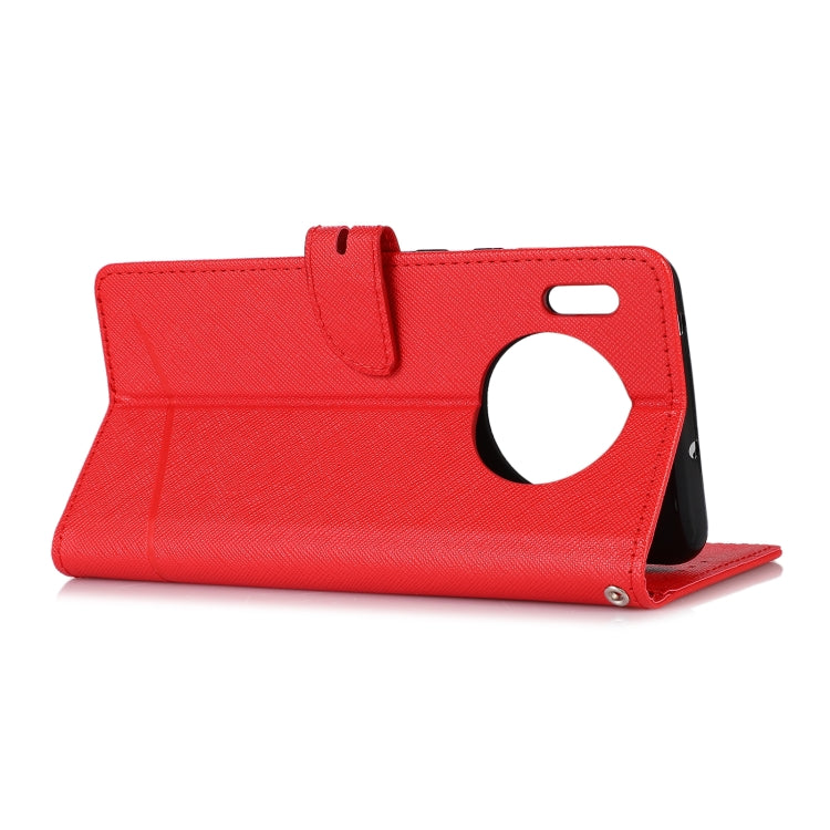 For Huawei Mate 30 Cross Texture Horizontal Flip Leather Phone Case
