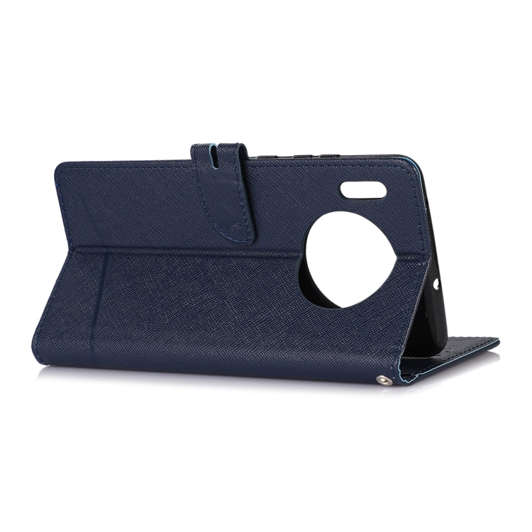 For Huawei Mate 30 Cross Texture Horizontal Flip Leather Phone Case