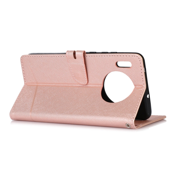 For Huawei Mate 30 Cross Texture Horizontal Flip Leather Phone Case