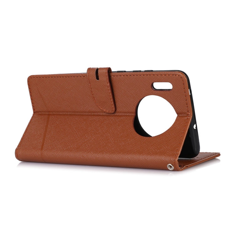 For Huawei Mate 30 Cross Texture Horizontal Flip Leather Phone Case