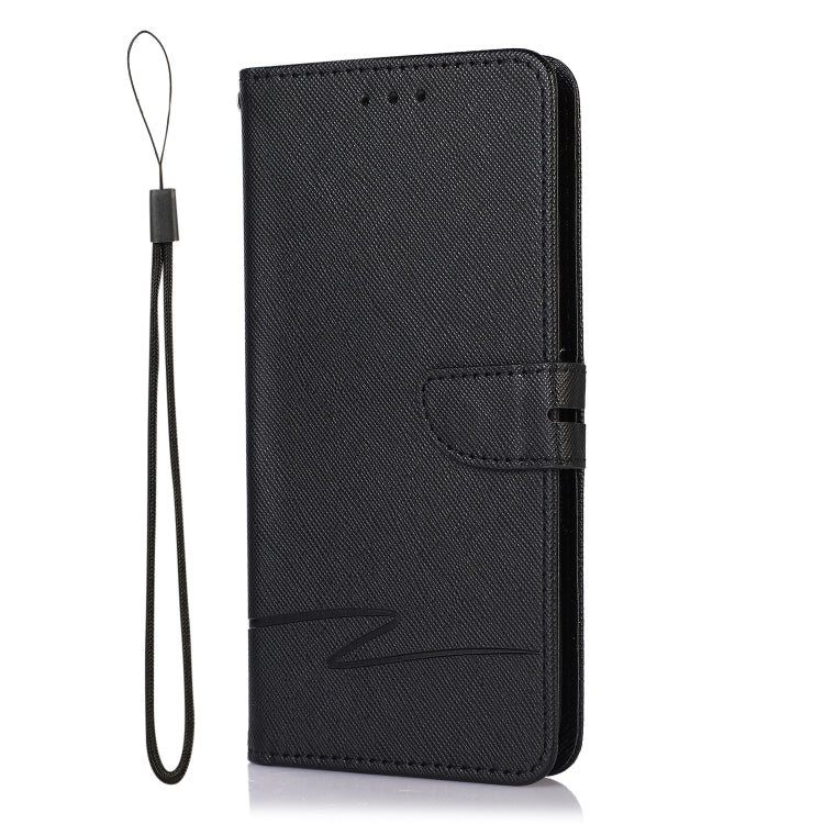 For Huawei P20 lite Cross Texture Horizontal Flip Leather Phone Case