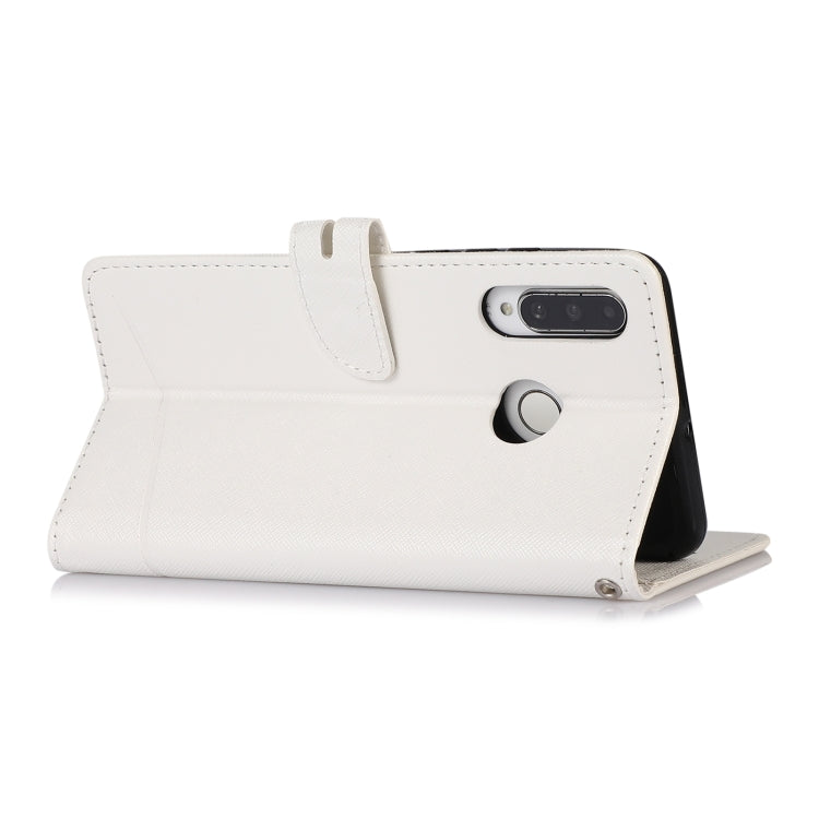For Huawei P30 lite Cross Texture Horizontal Flip Leather Phone Case