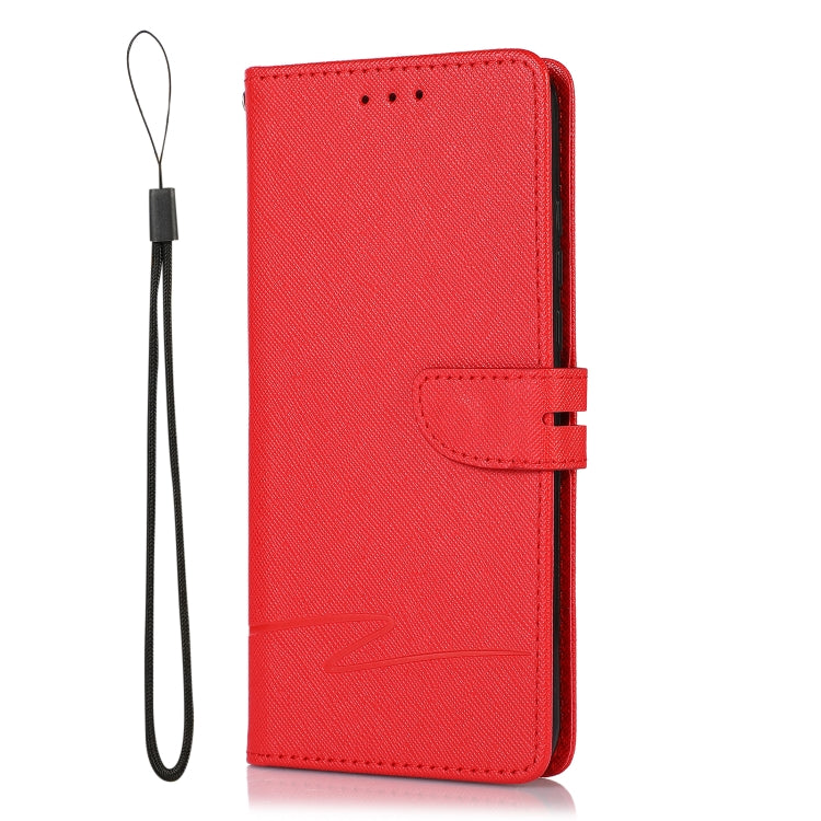 For Huawei P30 lite Cross Texture Horizontal Flip Leather Phone Case
