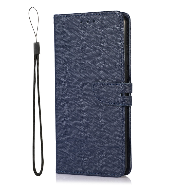 For Huawei P30 lite Cross Texture Horizontal Flip Leather Phone Case
