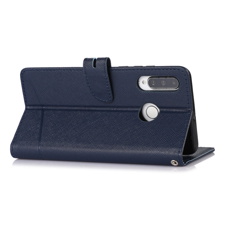For Huawei P30 lite Cross Texture Horizontal Flip Leather Phone Case