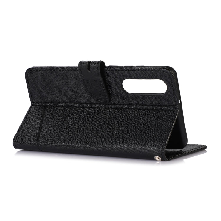 For Huawei P30 Cross Texture Horizontal Flip Leather Phone Case