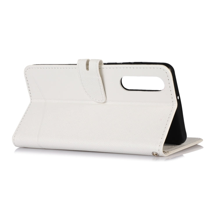 For Huawei P30 Cross Texture Horizontal Flip Leather Phone Case