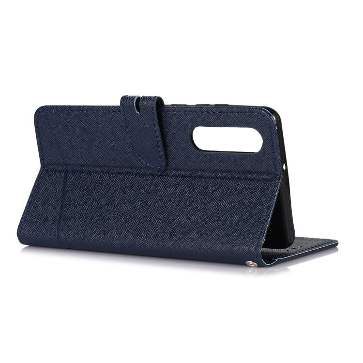 For Huawei P30 Cross Texture Horizontal Flip Leather Phone Case