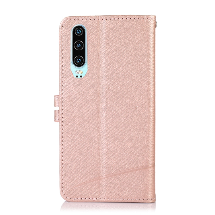 For Huawei P30 Cross Texture Horizontal Flip Leather Phone Case